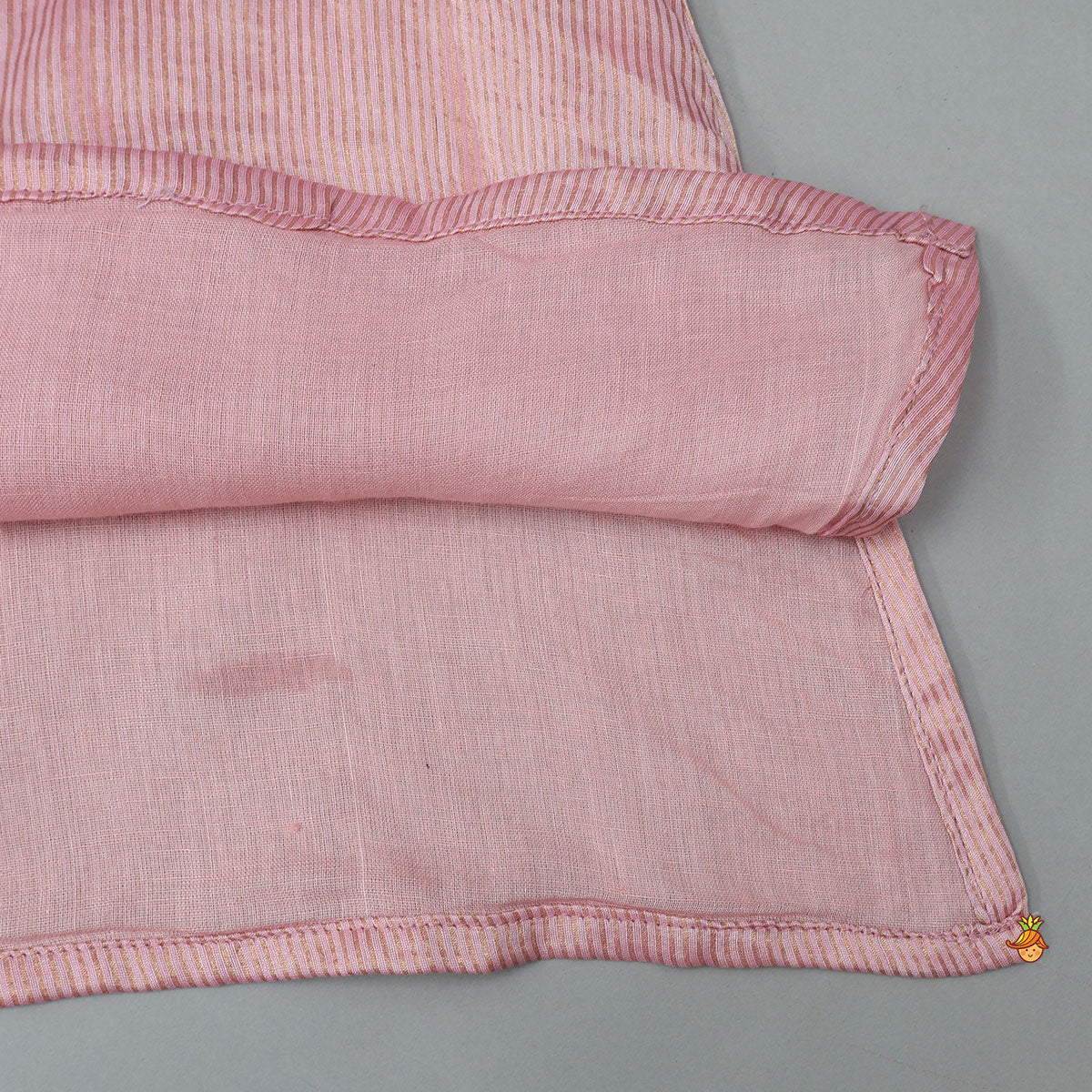 Shimmery Striped Kurti And Sharara With Matching Net Dupatta