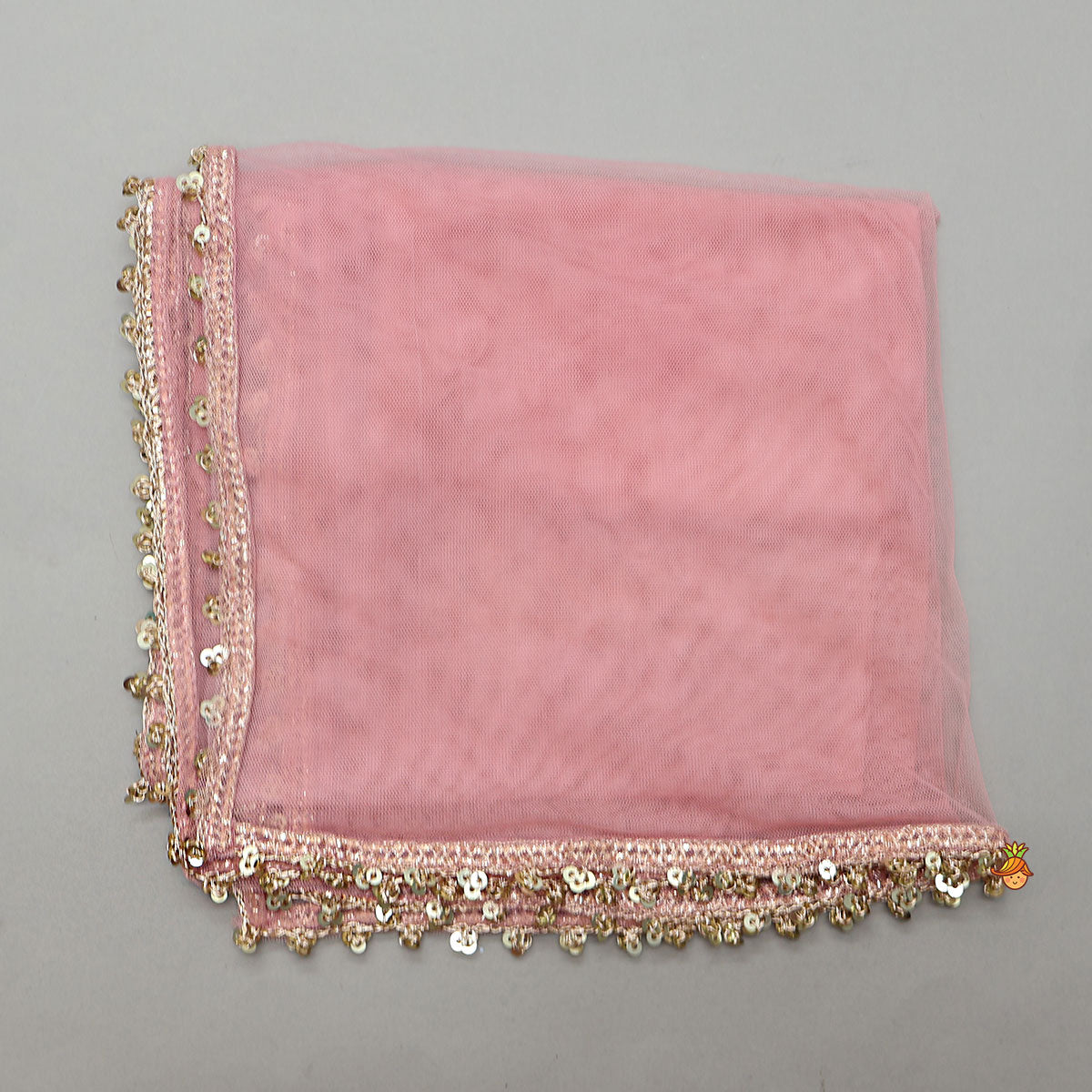 Shimmery Striped Kurti And Sharara With Matching Net Dupatta