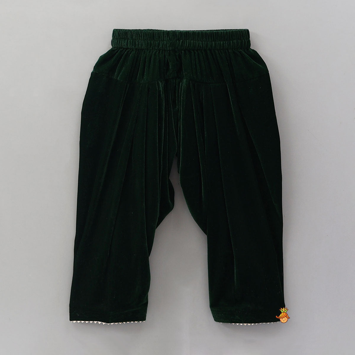 Hand Embroidered Adorable Kurti And Salwar With Contrasting Dupatta