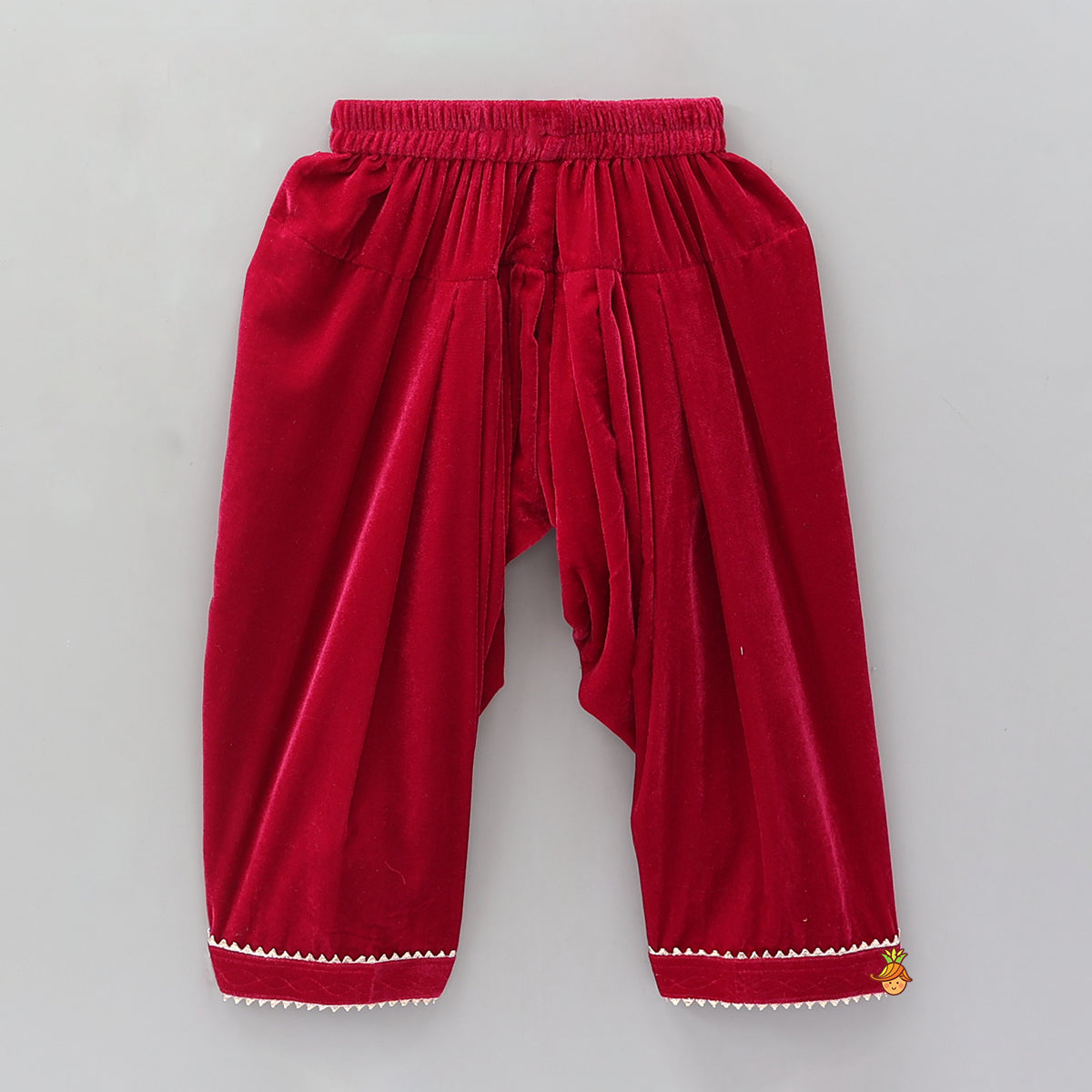 Hand Embroidered Kurti And Salwar With Contrasting Dupatta