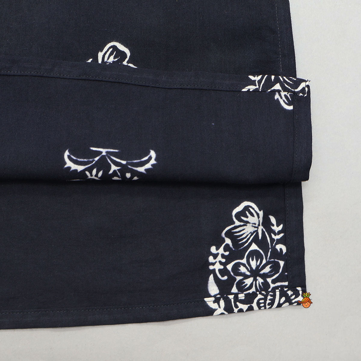 Ethnic Kurta With Front Pocket Jacket And Dhoti