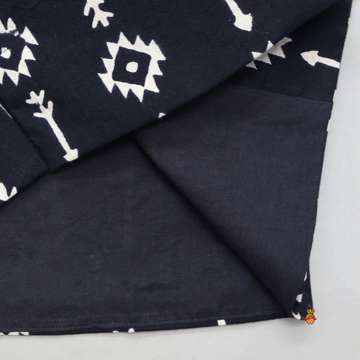 Ethnic Kurta With Front Pocket Jacket And Dhoti