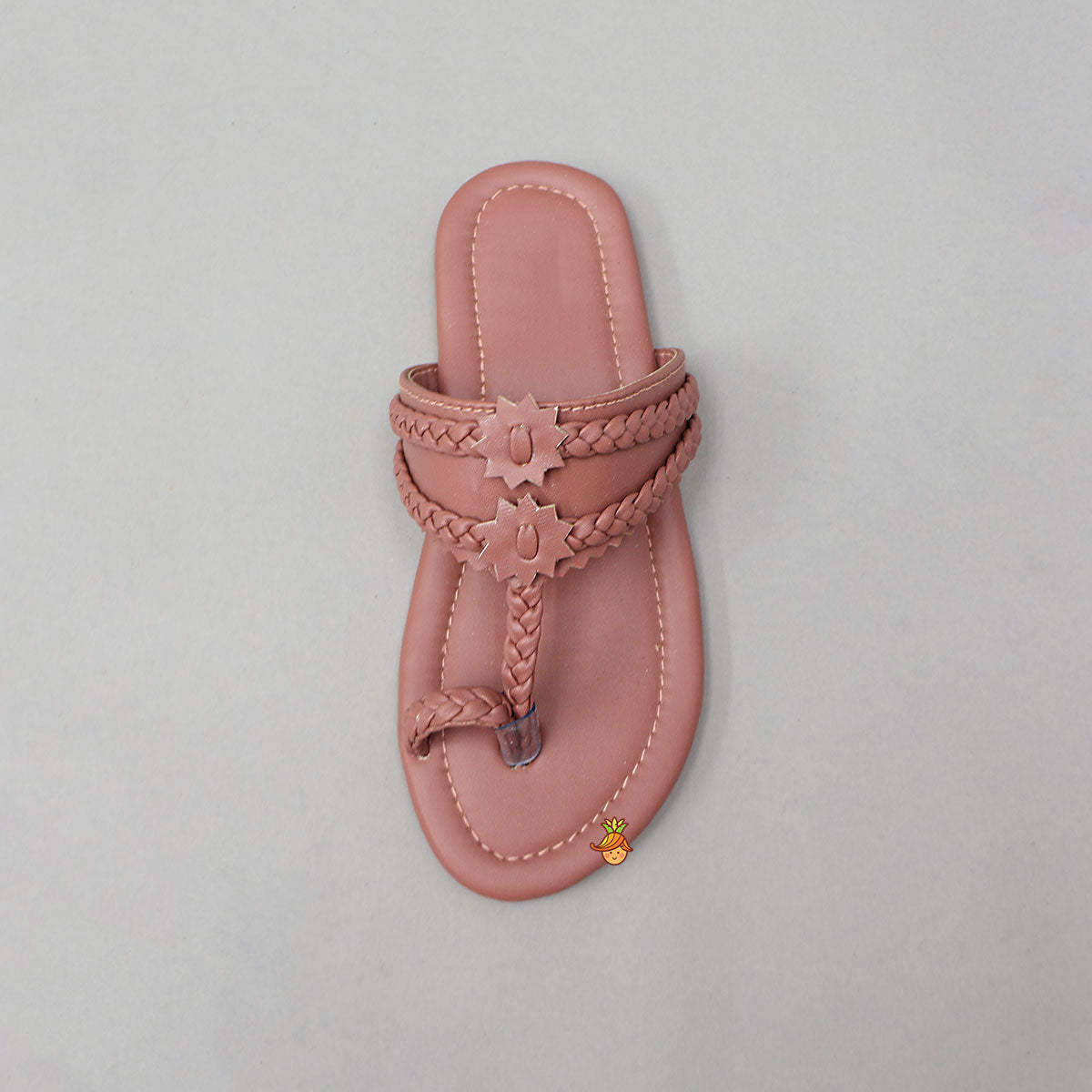 Ethnic Kolhapuri Flats With Braided Detailing