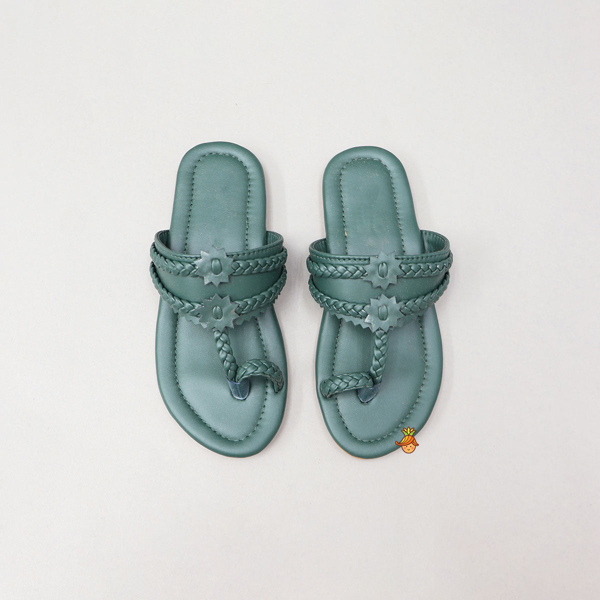 Elegant Kolhapuri Flats With Braided Detailing