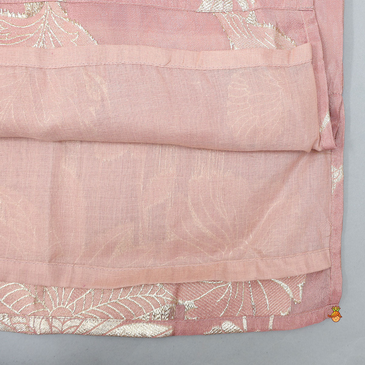 Bird Motif Detailed Shimmery Kurta And Dhoti