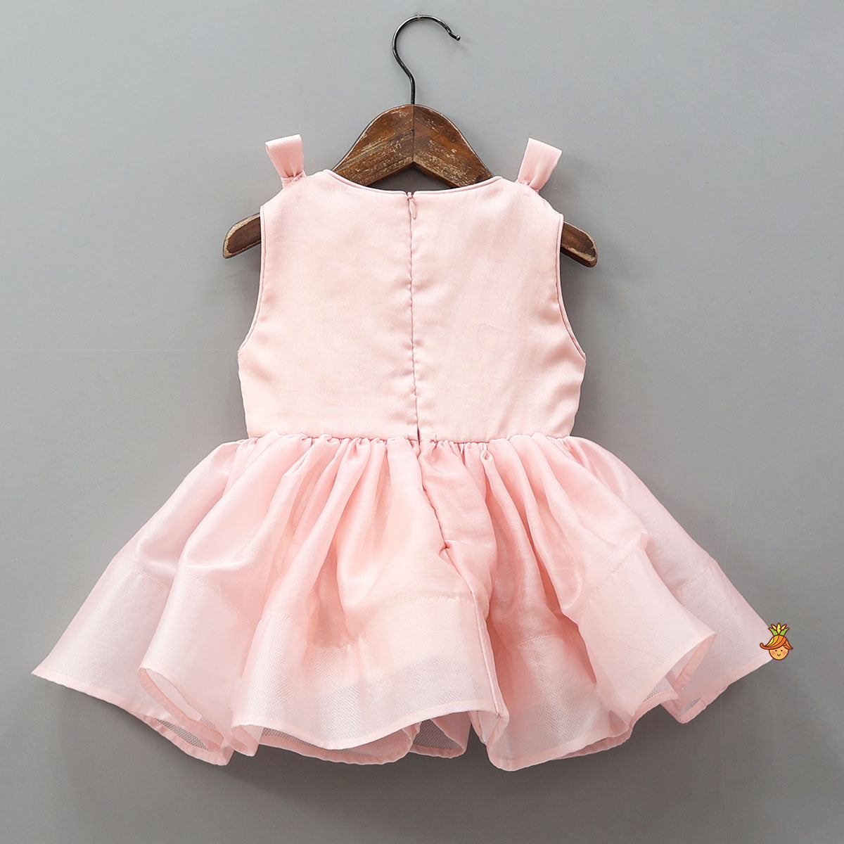 Dual Bow Adorned Elegant Dress