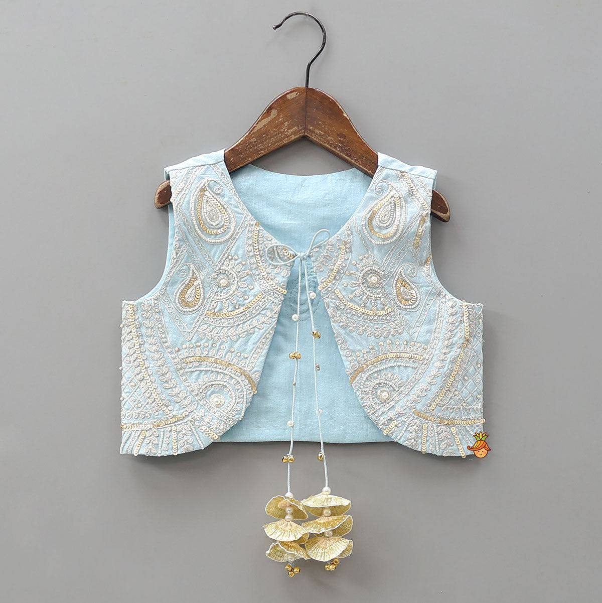 Ethnic Anarkali Style Kurti With Embroidered Jacket