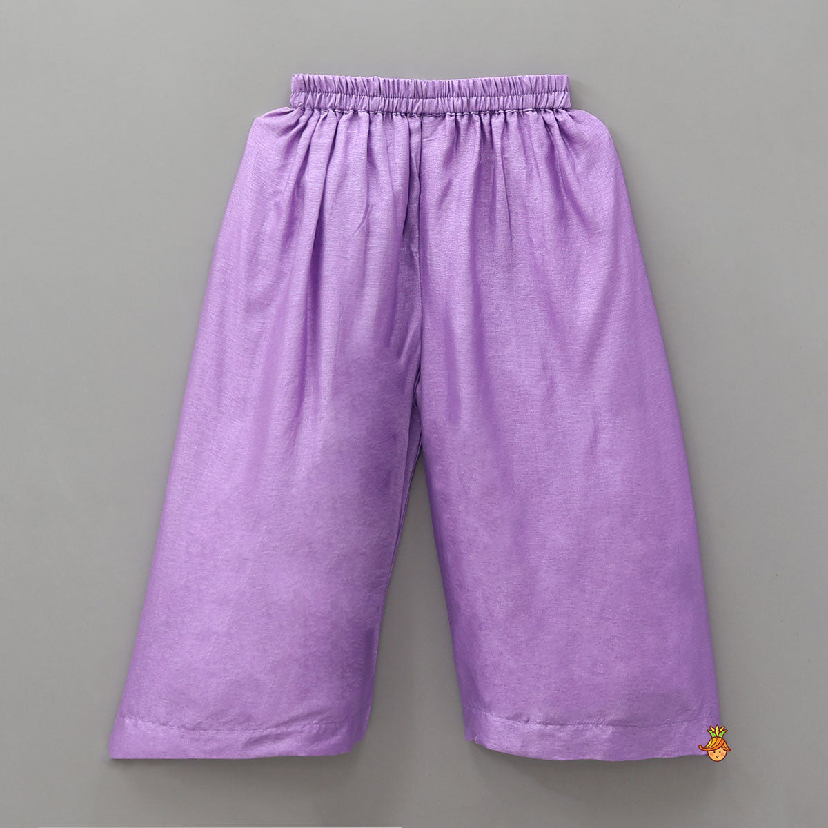 Beautiful Top With Collar Neck Open Jacket And Palazzo Pant