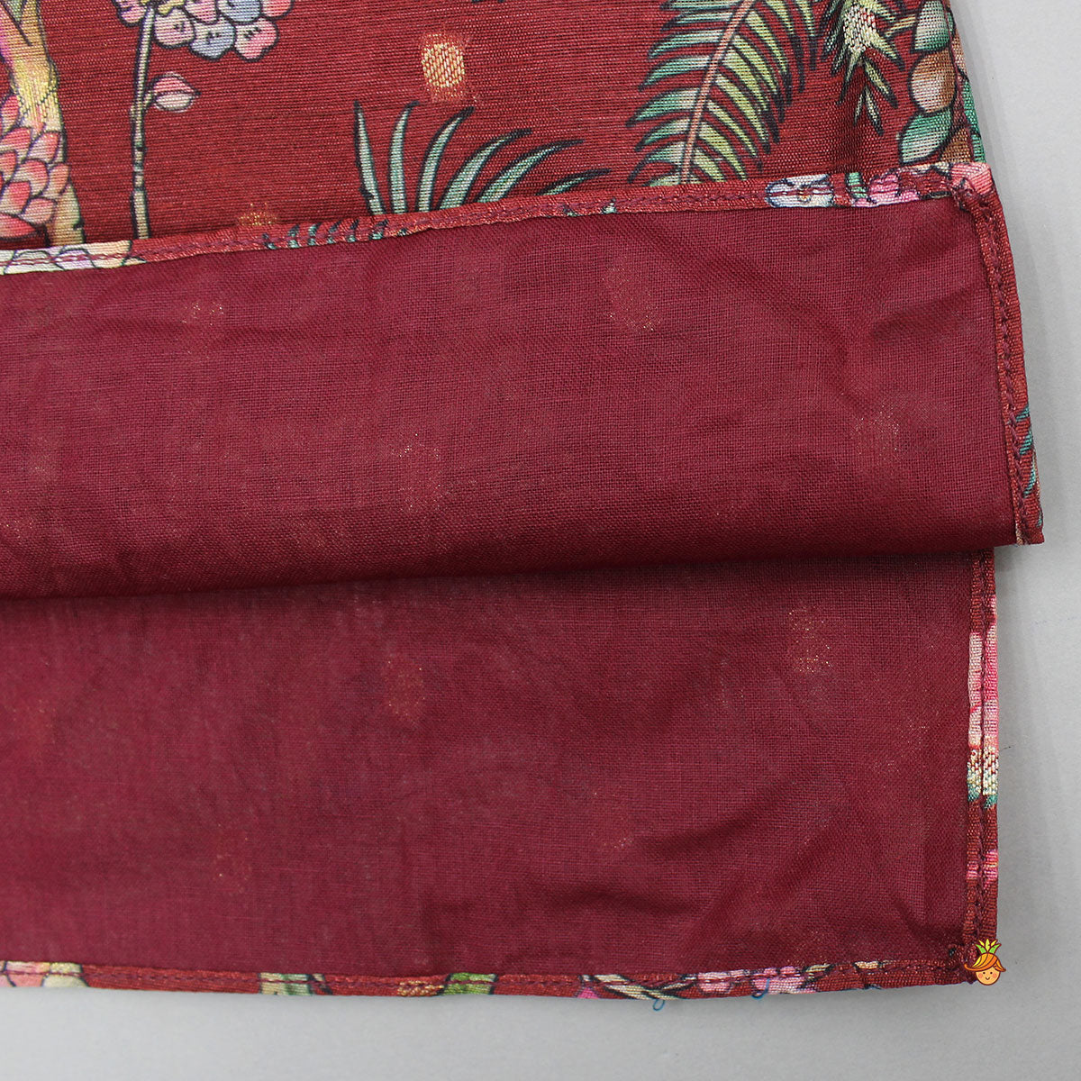 Jungle Printed Jacket Style Elegant Kurta With Pyjama