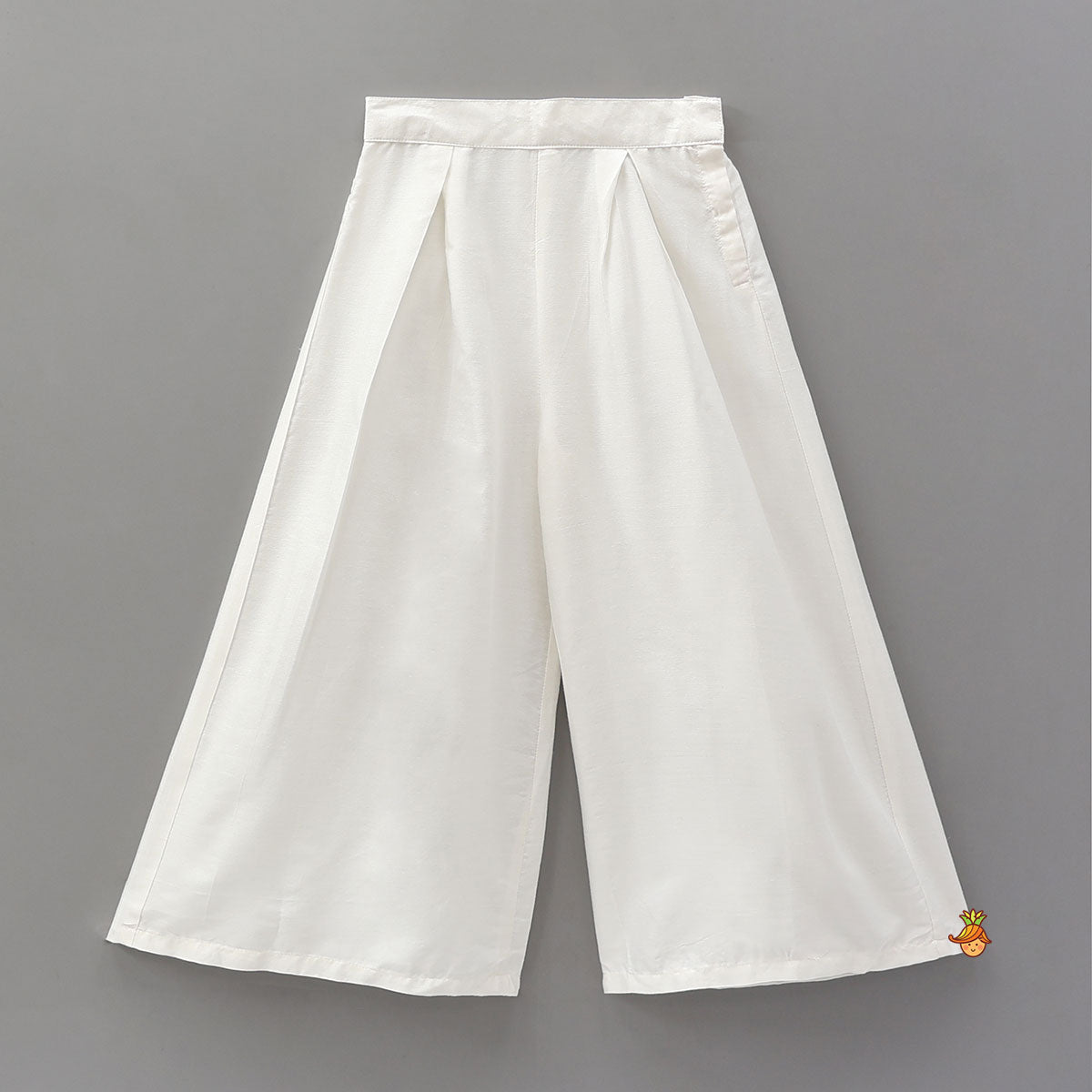 Thread Embroidered Asymmetric Top With Palazzo