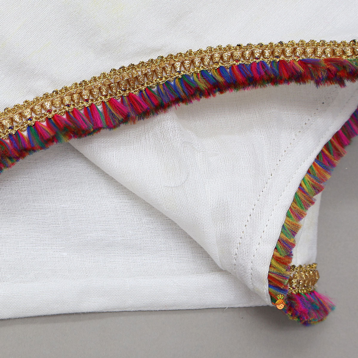 Thread Embroidered Asymmetric Top With Palazzo