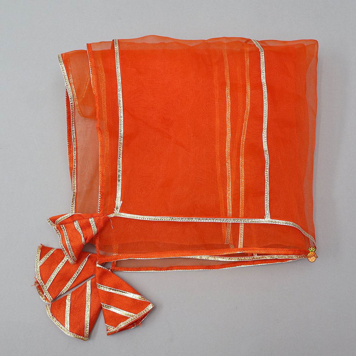 Stunning Gota Lace Detail Top And Lehenga With Matching Dupatta