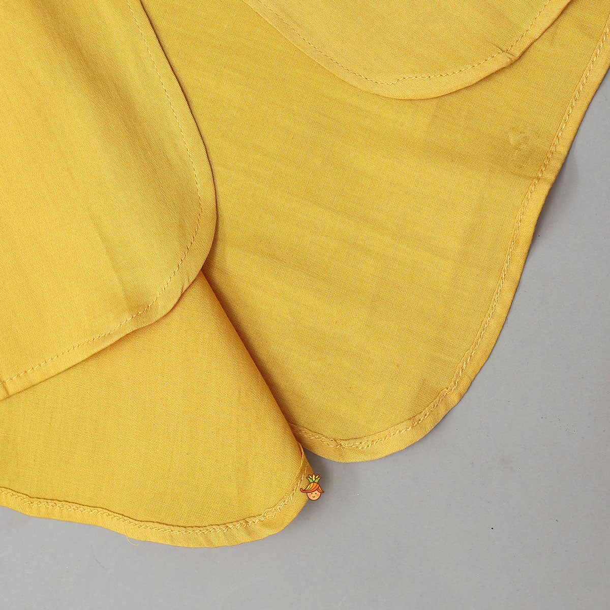 Curved Hem Kurta With Embroidered Jacket And Pyjama