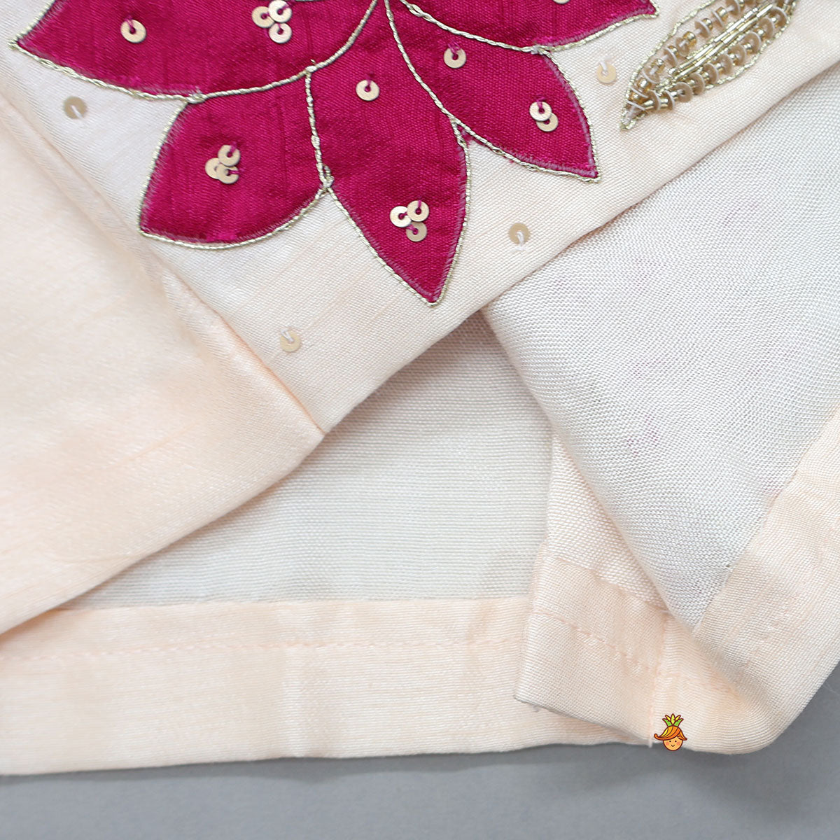 Sleeveless Top With Embroidered Jacket And Booti Work Lehenga