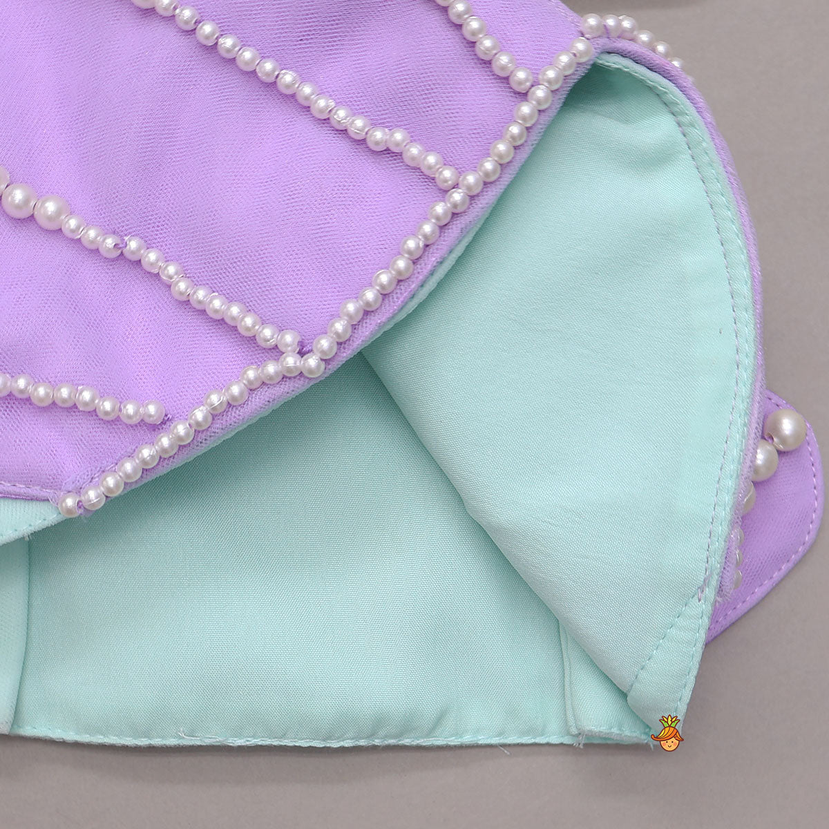 Stunning Top And Reversible Sequin Detail Mermaid-Style Skirt With Ribbon Hairband