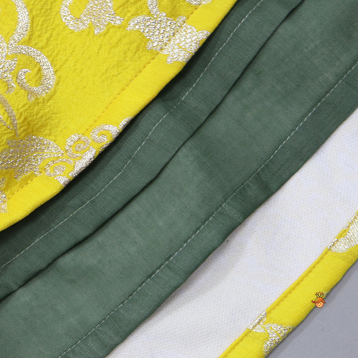 Stunning Velvet V-Neck Dual-Tone Anarkali