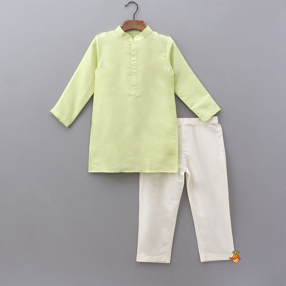 Ethnic Kurta With Beautiful Hand-Embroidered Jacket And Pyjama