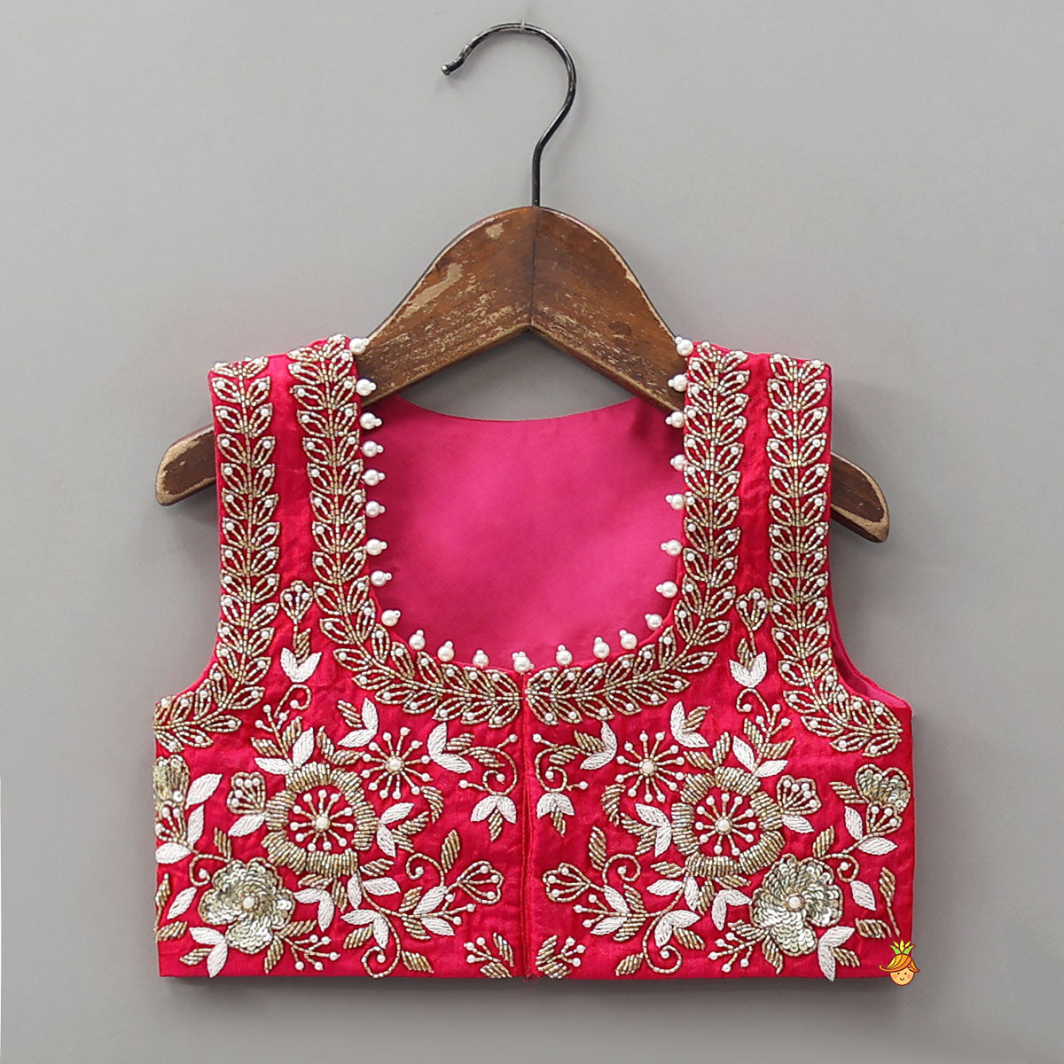 Adorable Shimmery Kurti With Embroidered Jacket And Flared Palazzo