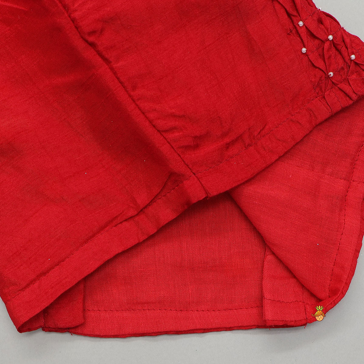 Elegant Top And Multi-Panel Colour-Block Lehenga With Mirror Work Dupatta