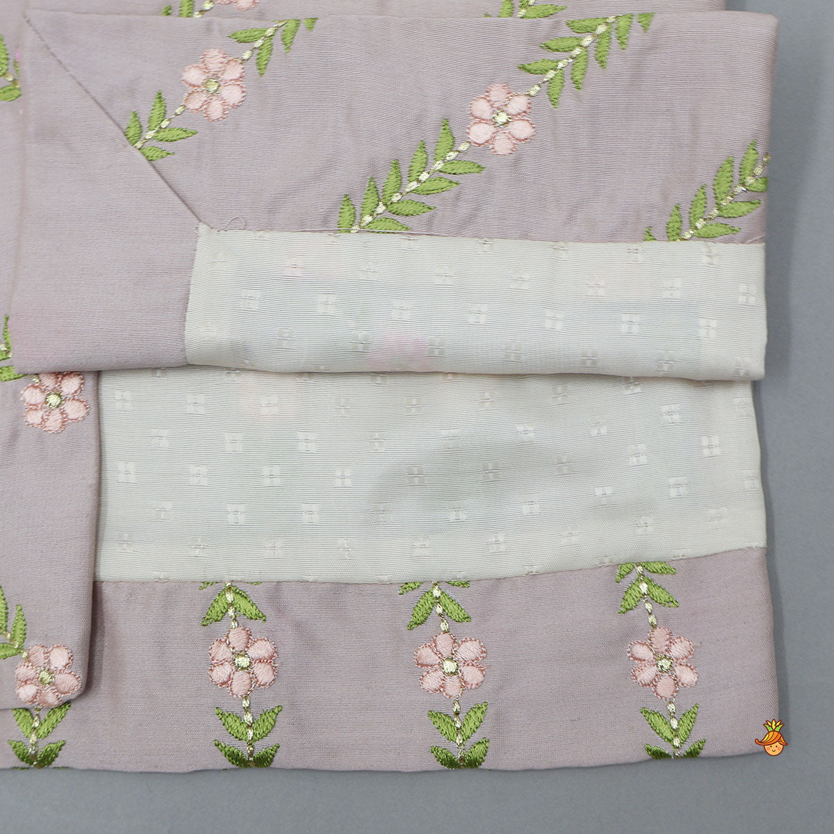 Ethnic Kurta With Intricate Thread Floral Embroidered Jacket And Pyjama