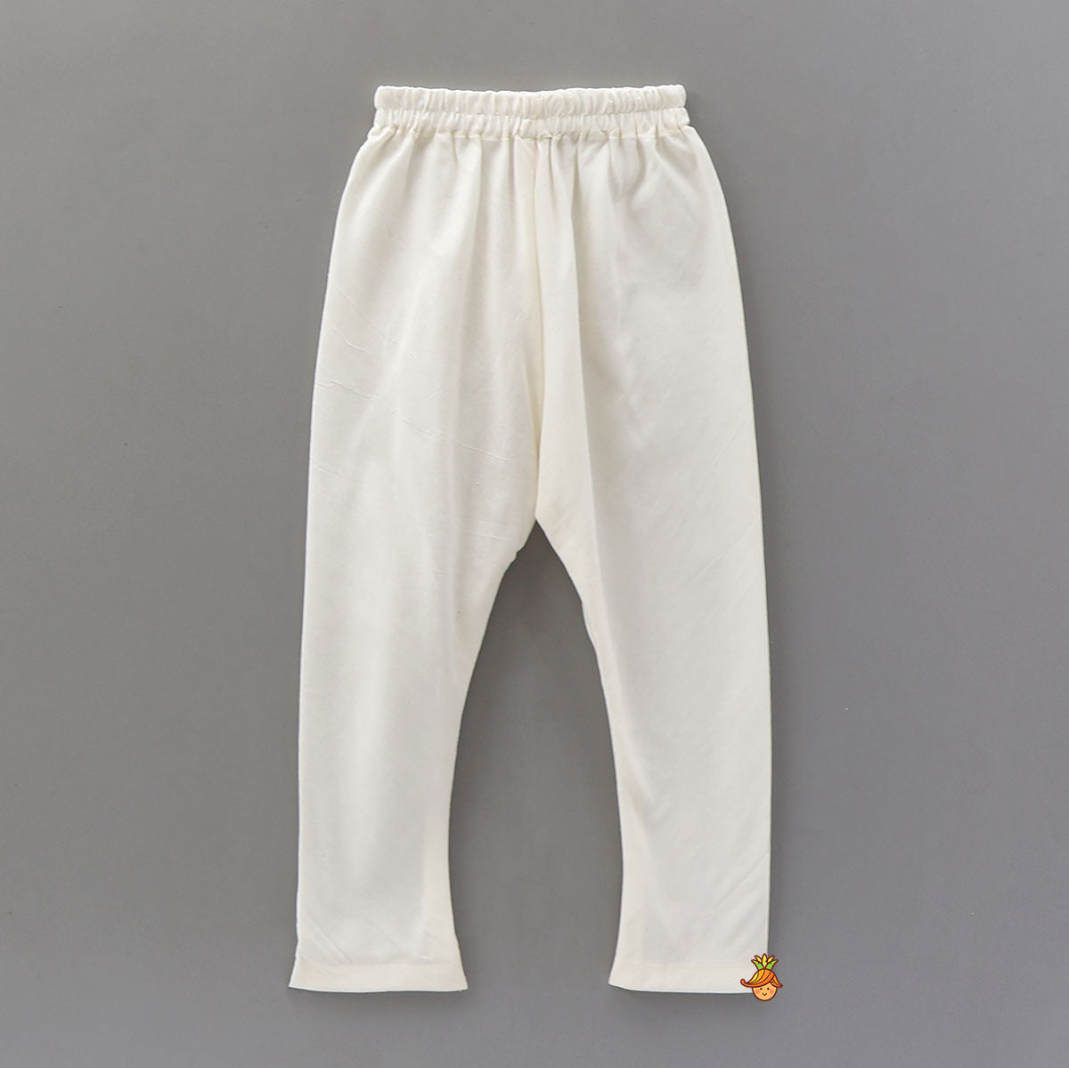 Printed Side-Flap Kurta And Churidar