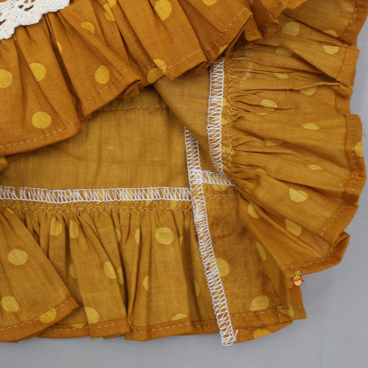 Elegant V-Neck Printed Top With Matching Lehenga