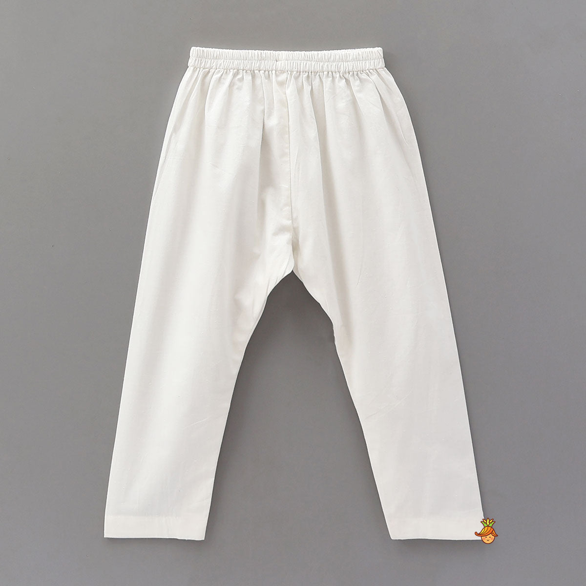 Vertical Striped Ethnic Kurta With Printed Jacket And Pyjama