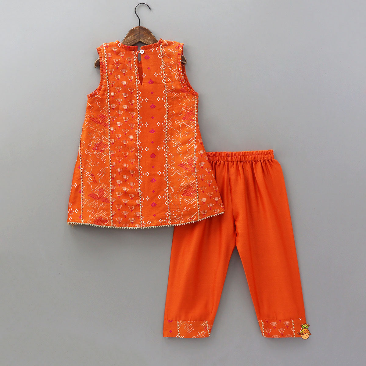 Pleated Neckline Kurti And Matching Pant