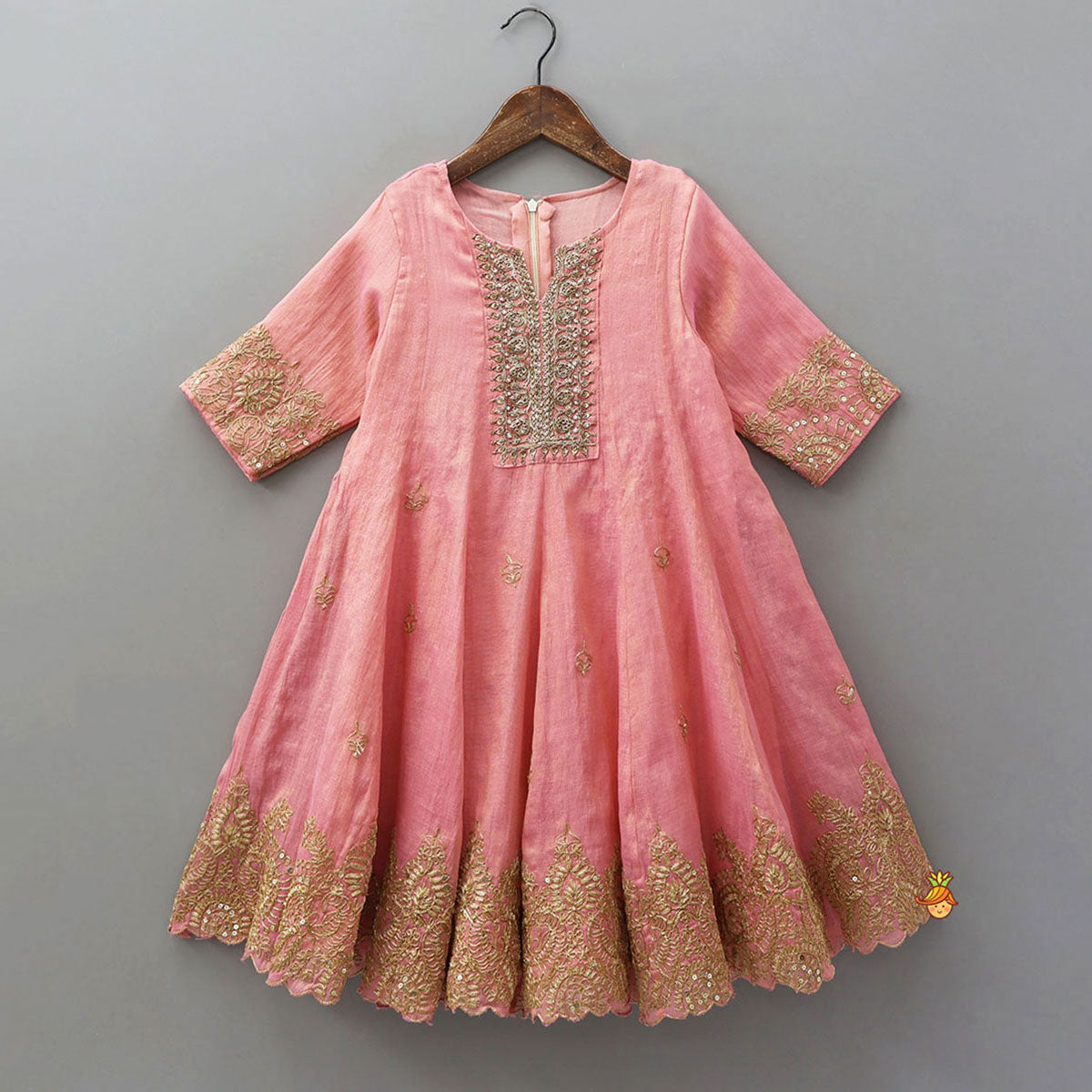 Shimmery Gorgeous Anarkali With Matching Dupatta