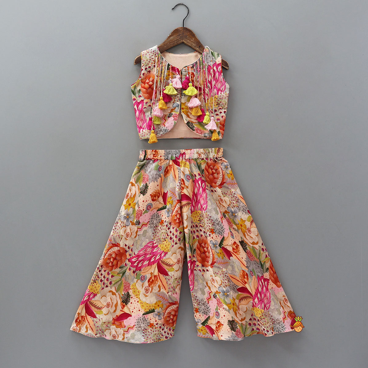 Fringes Top And Flared Palazzo