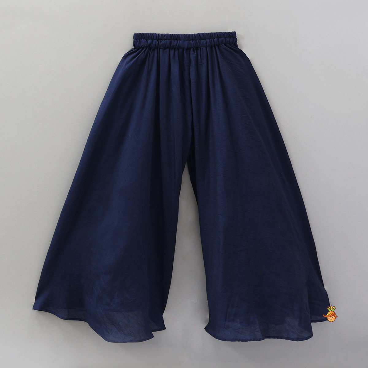 Printed Jacket Style Peplum Top And Flared Palazzo