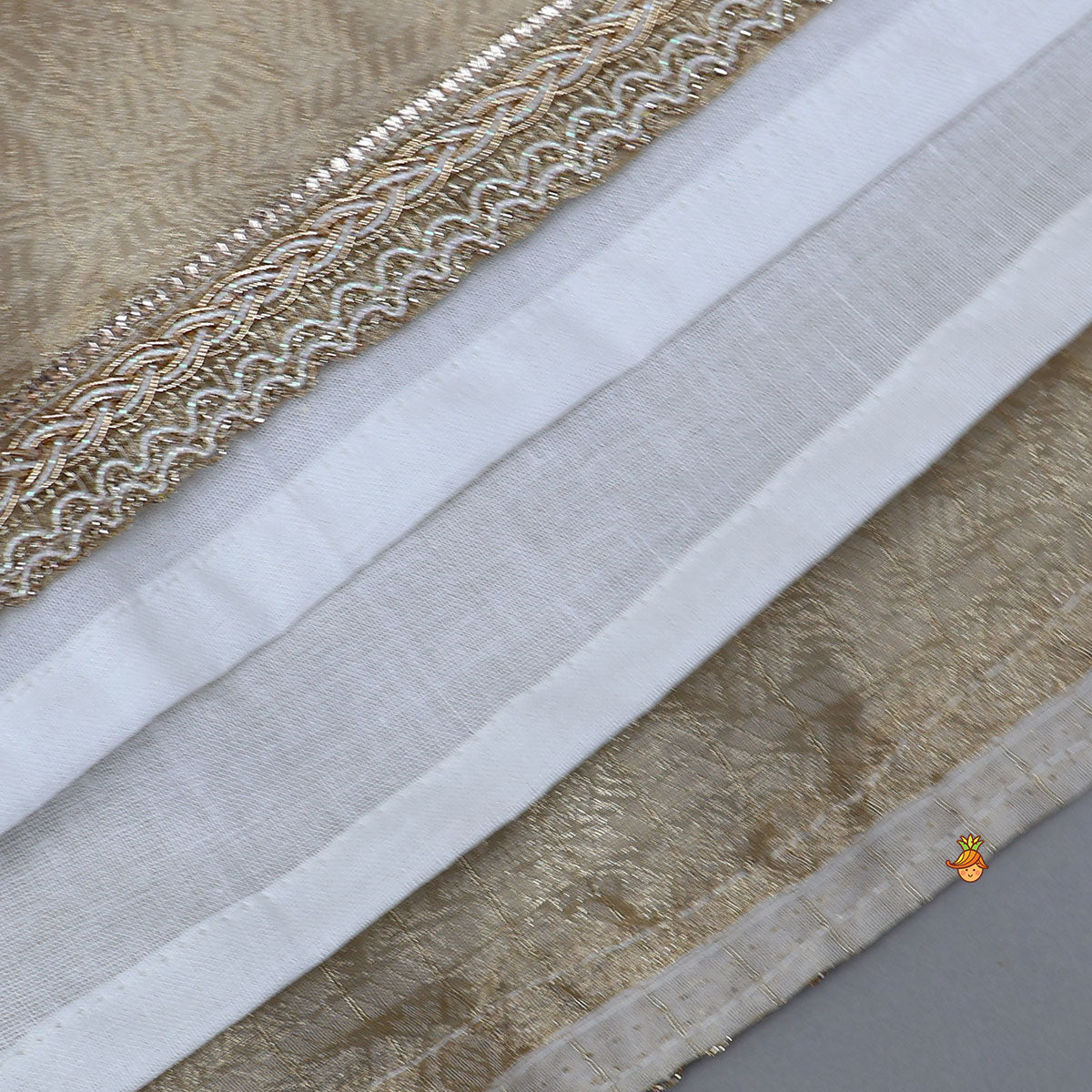 Scalloped Design Top And Lehenga