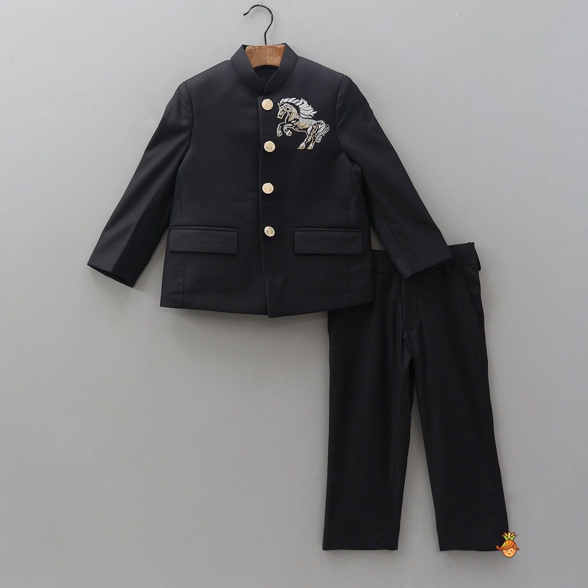 Dual Pocket Detail Elegant Sherwani And Pant