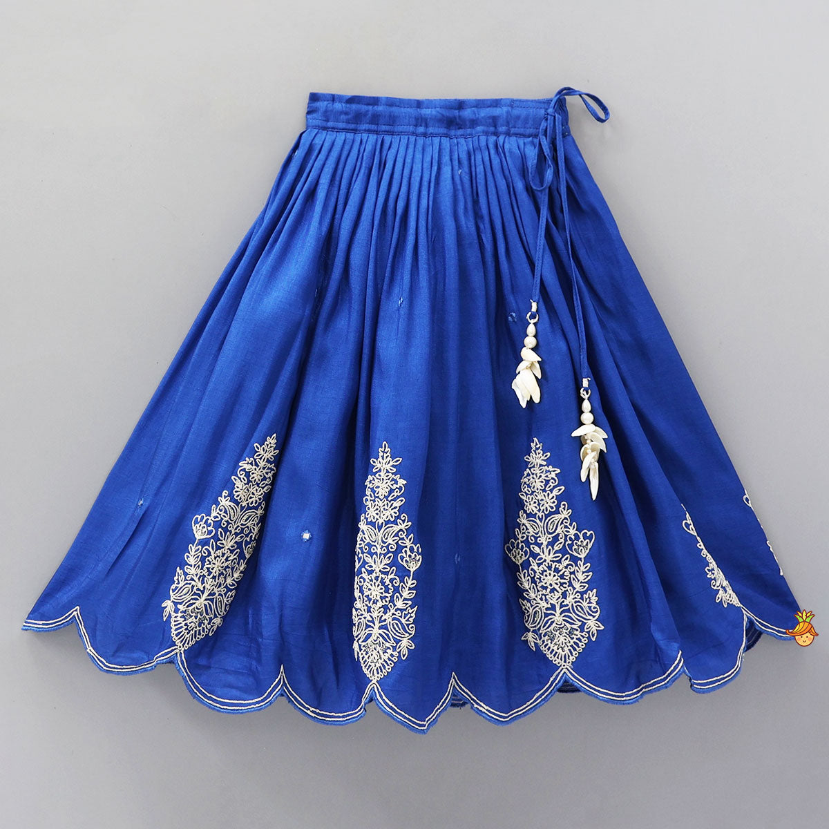 Patch Pocket Detail Stylish Kurti And Lehenga