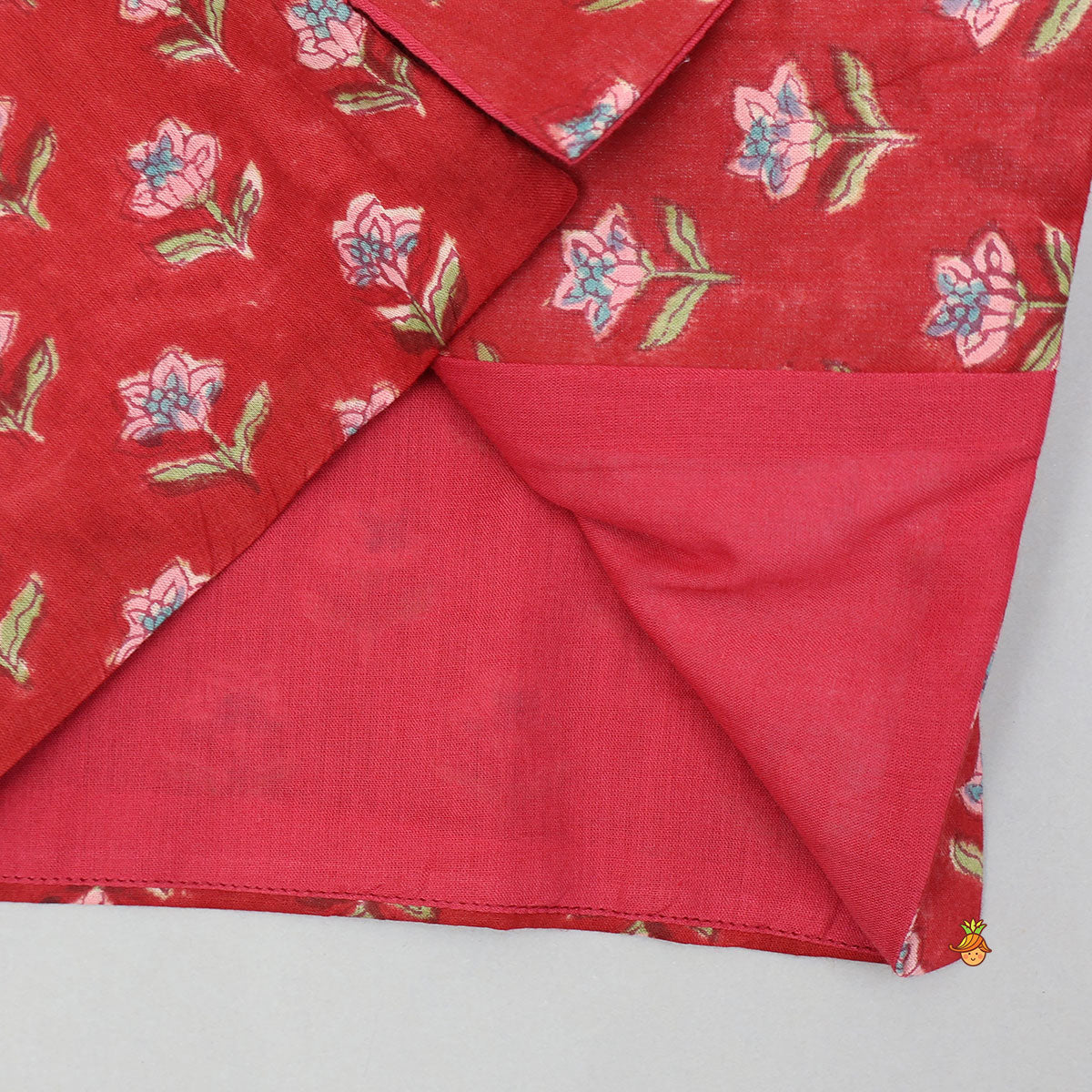 Ethnic Kurta With Loop Buttons Detail Jacket And Dhoti