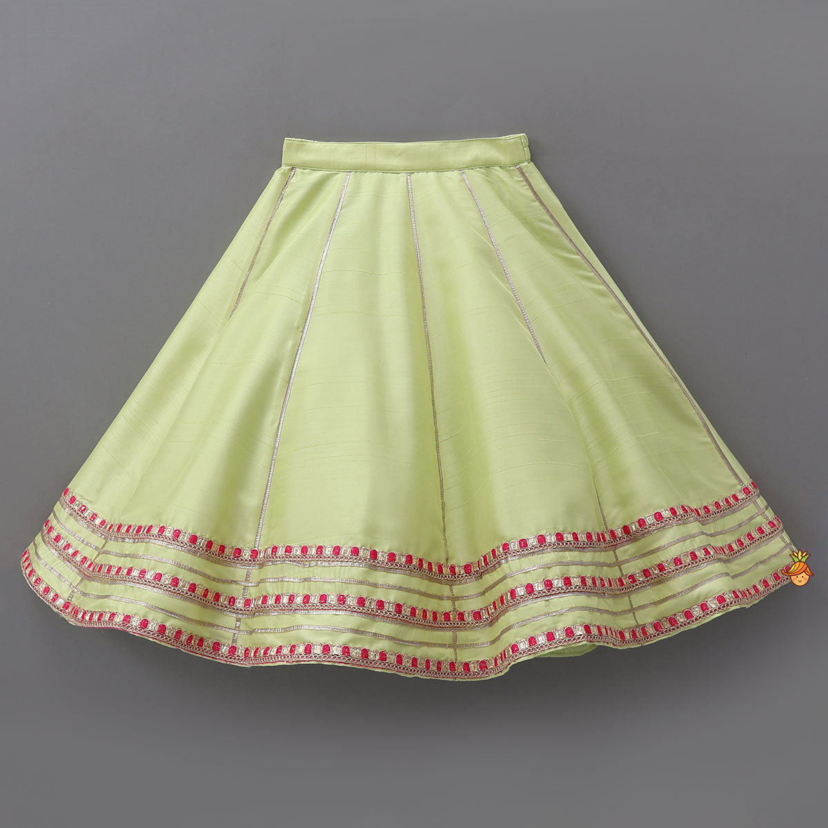 Round Neck Sleeveless Pretty Top And Lehenga