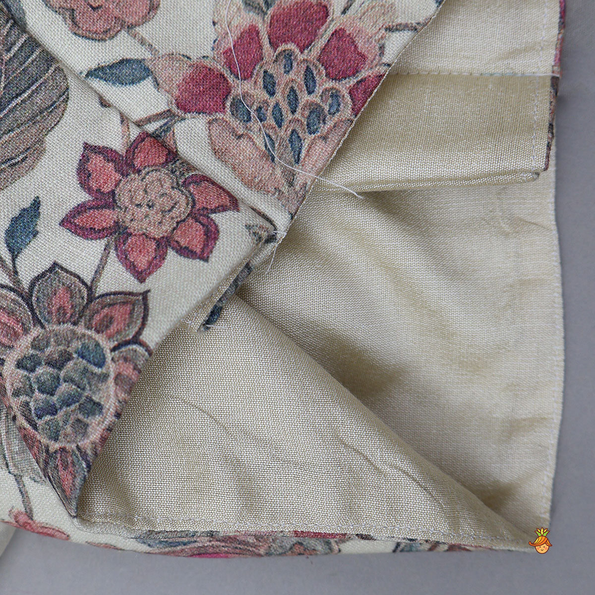 One-Shoulder Organza Layered Top And Lehenga