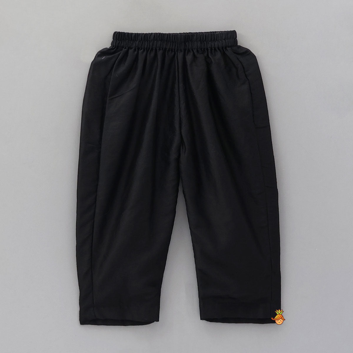 Chanderi Silk Kurta With Brocade Jacket And Pyjama