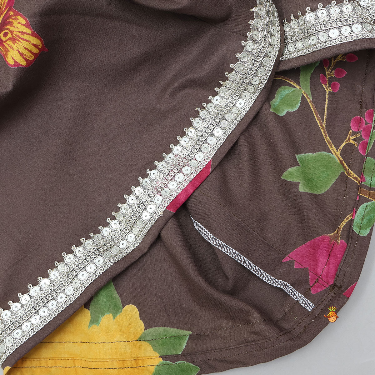 Graceful Kurti And Matching Palazzo With Net Dupatta