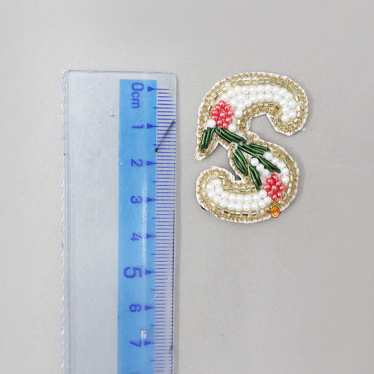 Cut Dana And Beads Embellished S Alphabet Hair Clip