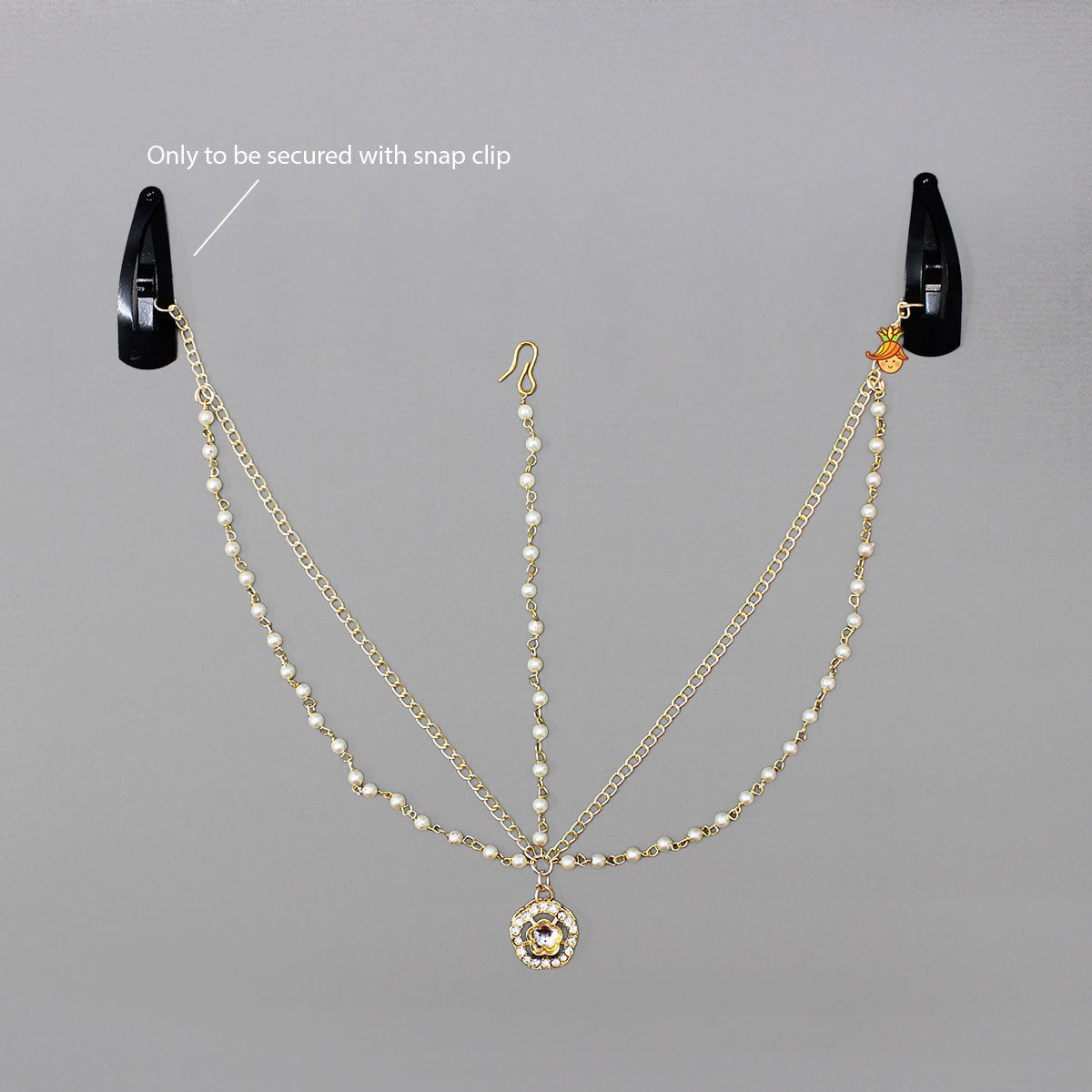 Beautiful Three-Layer Chain Maang Tikka