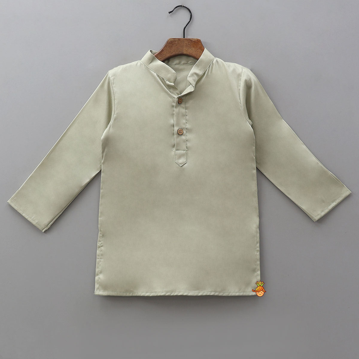 Ethnic Kurta With Front Open Brocade Jacket And Matching Pyjama