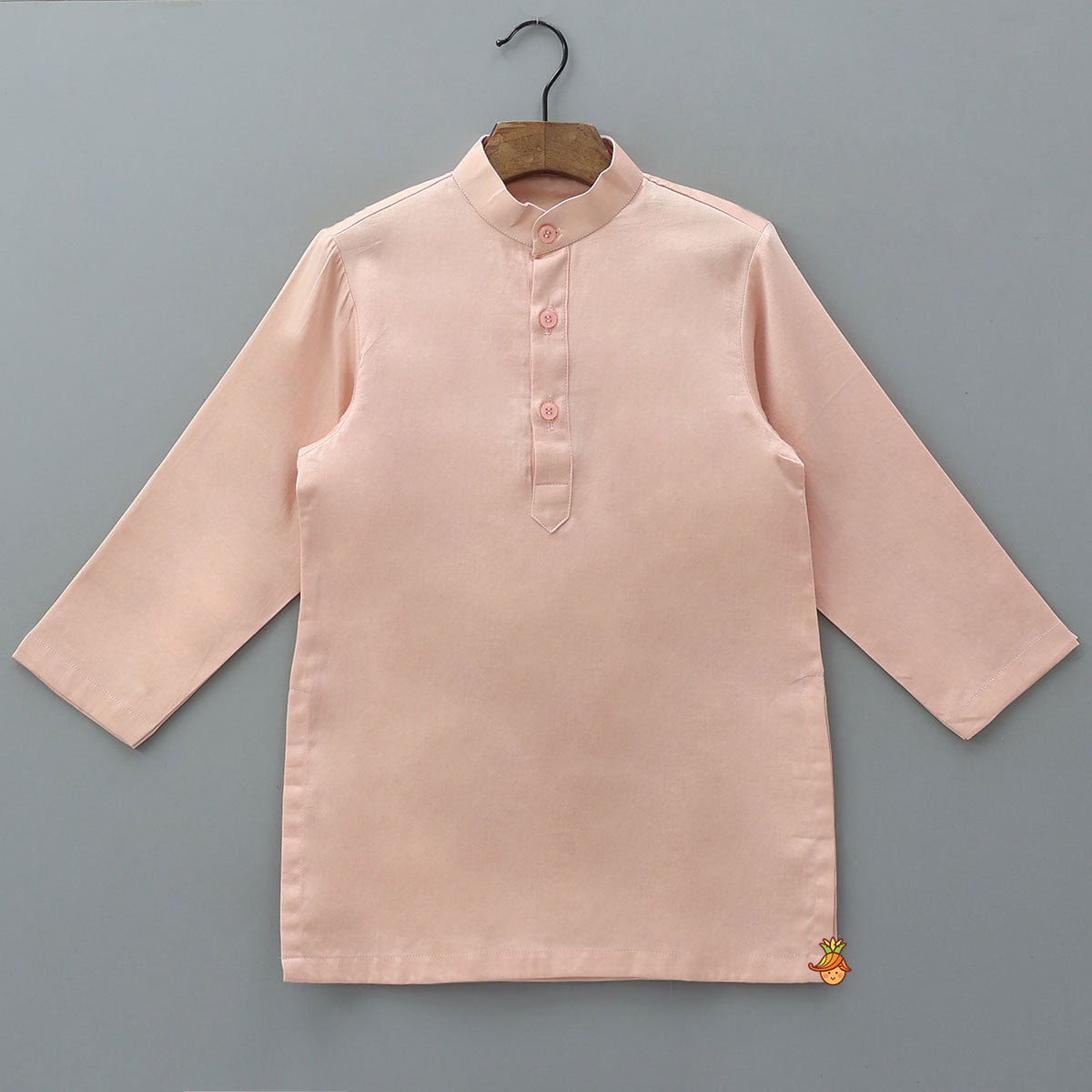 Ethnic Kurta With Embroidered Collar Jacket And Pyjama