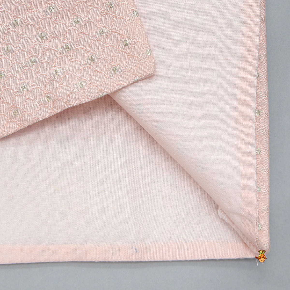 Ethnic Kurta With Embroidered Collar Jacket And Pyjama