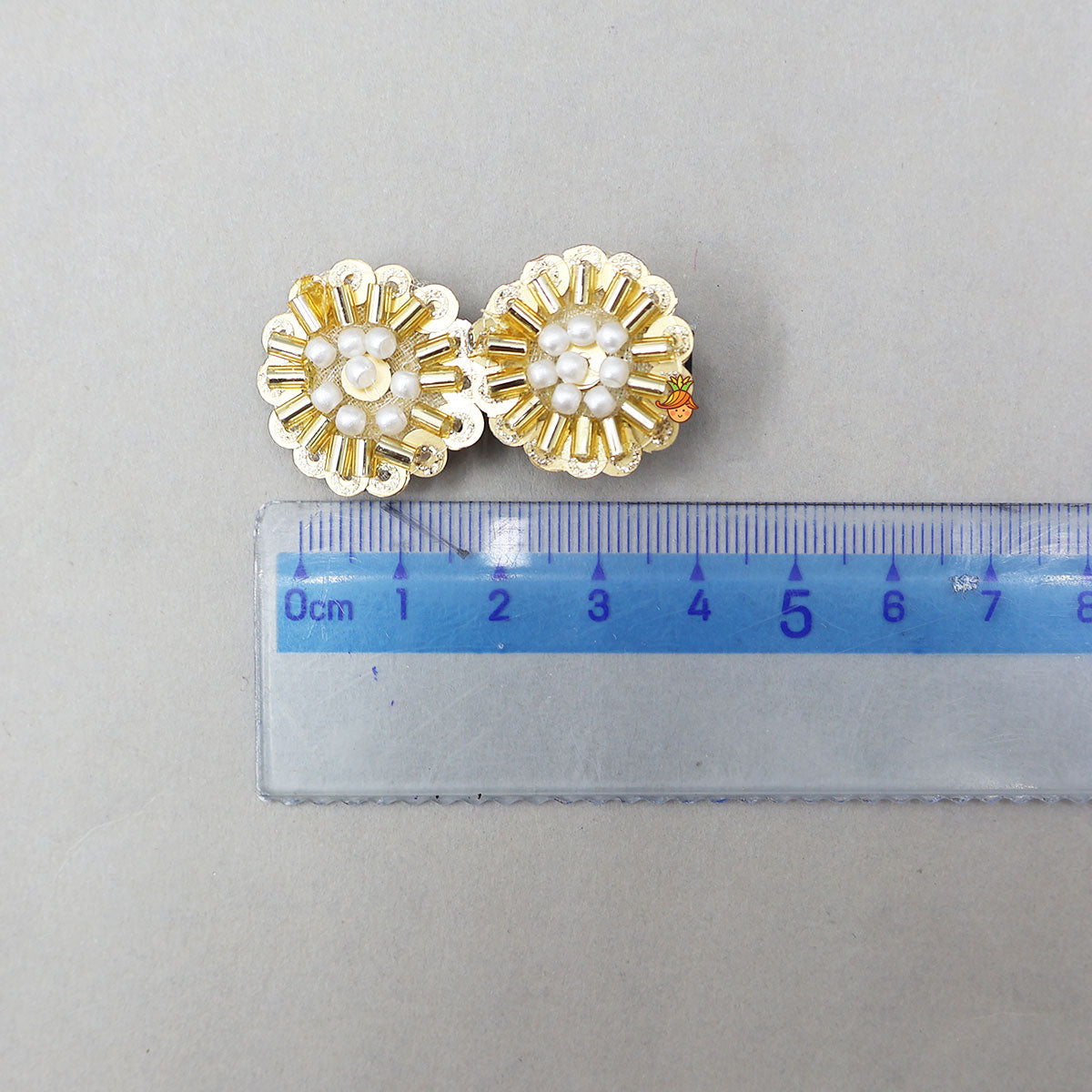 Sequins And Beads Work Hair Clips - Set Of 2