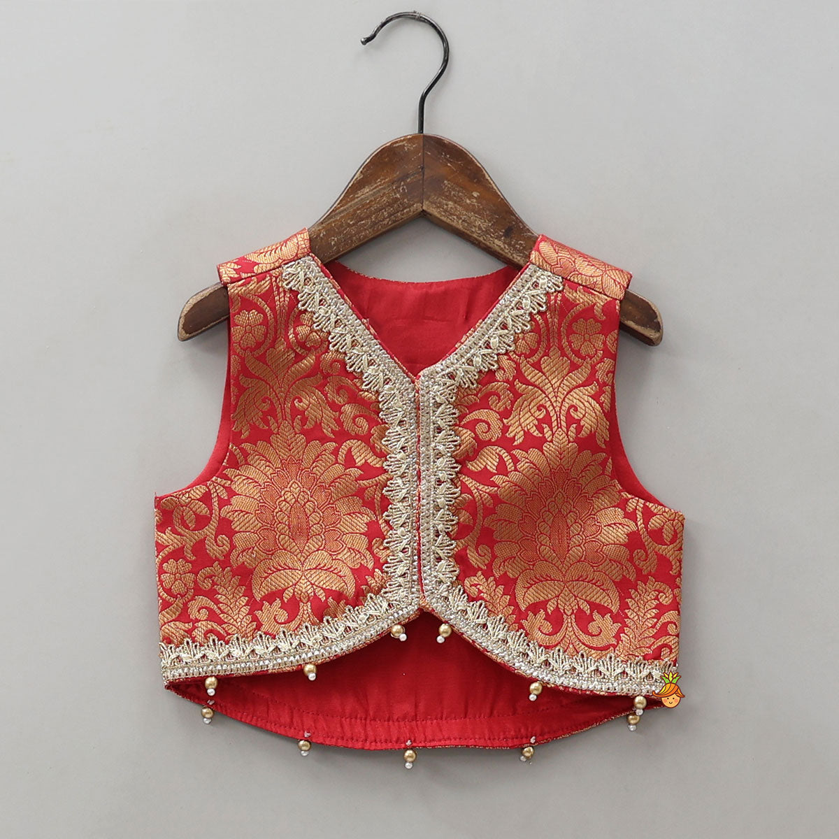 Anarkali With Brocade Jacket And Matching Dupatta