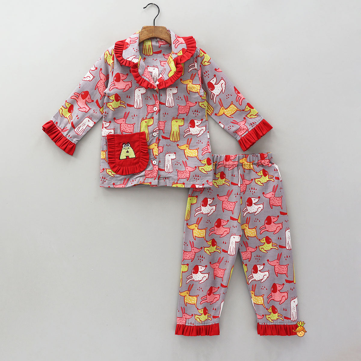 Frill-Detailed Cotton Sleepwear