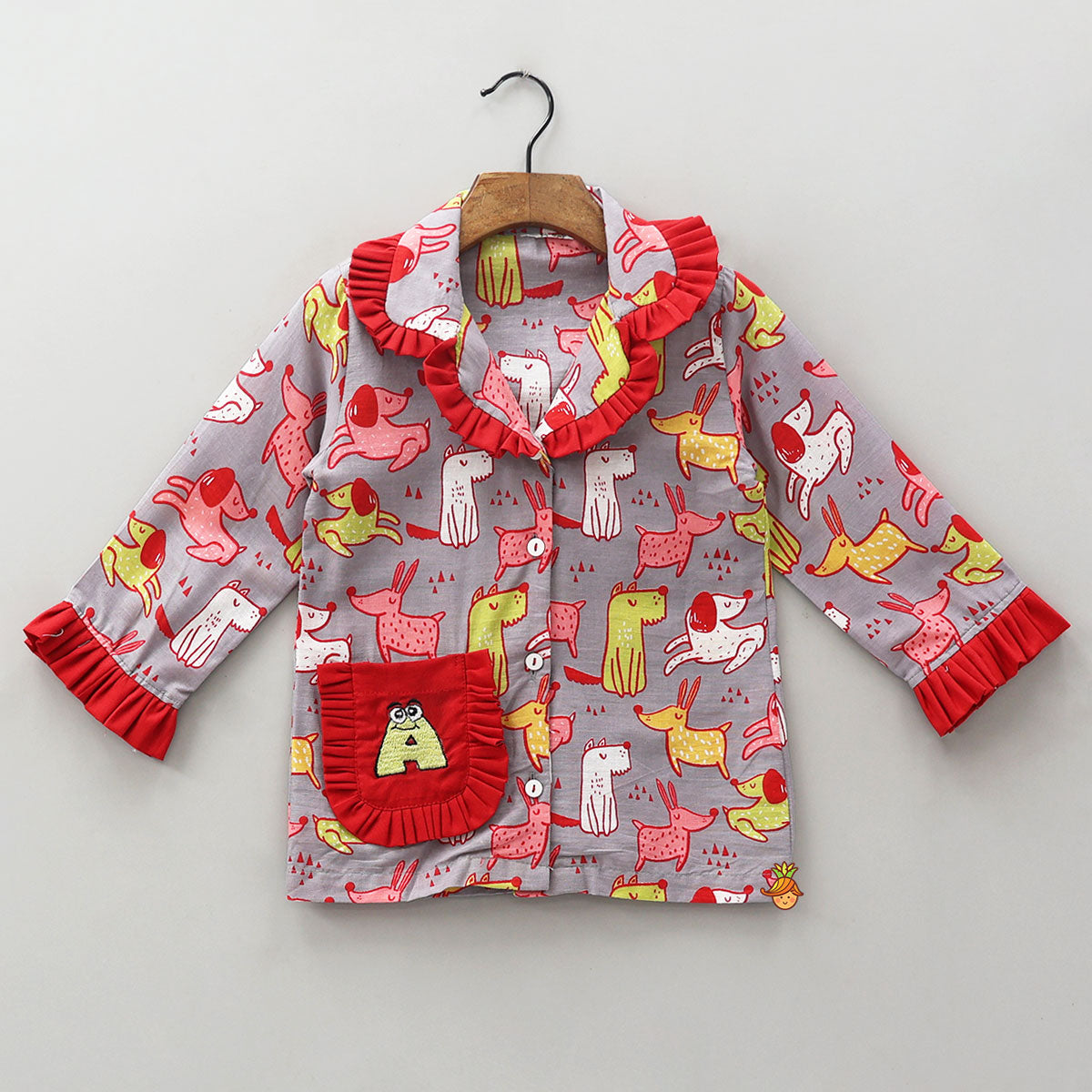 Frill-Detailed Cotton Sleepwear