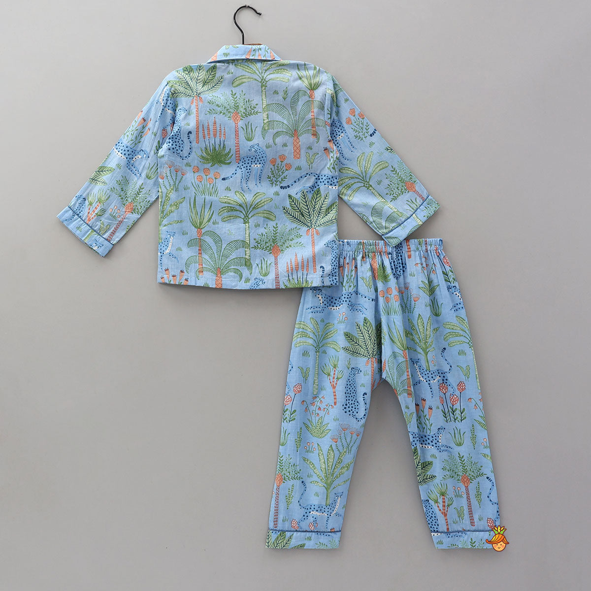 Jungle-Themed Printed Top And Pyjama