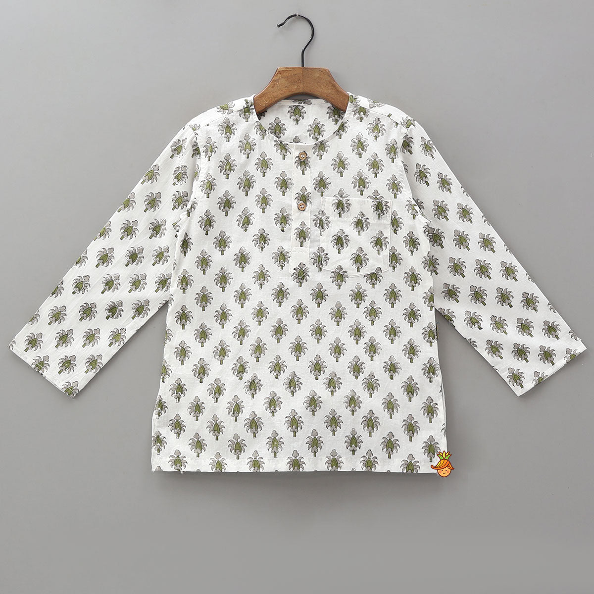 Patch Pocket Detail Kurtas - Set Of 2